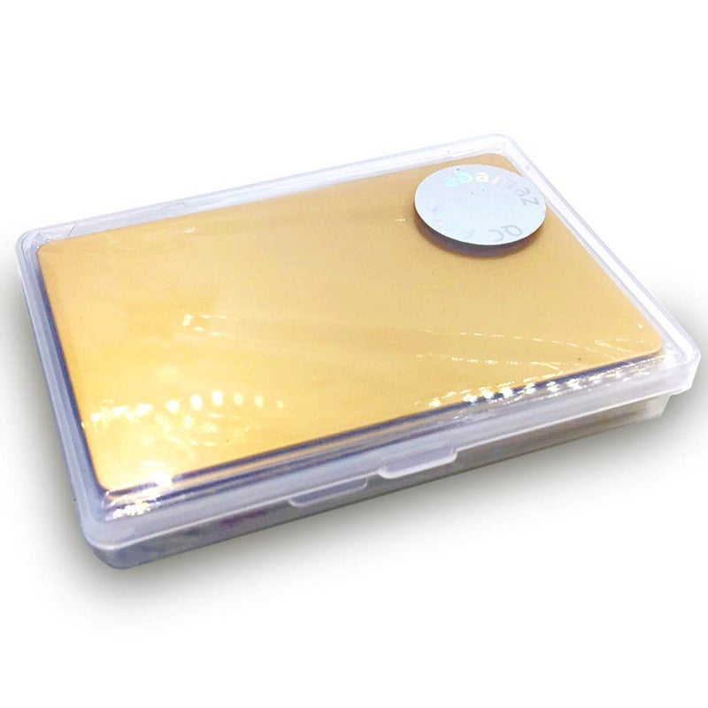 ebamaz Metal Business Cards Anodized Aluminum Plaque Plate 86X54X0.8mm (Golden, Blank,10PCS) - Image 2